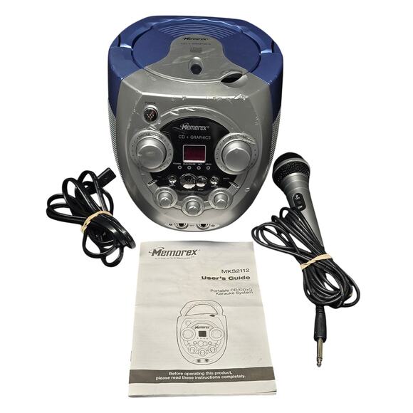 Memorex MKS2112 Portable CD + G Karaoke System with Microphone CD Player - Picture 11 of 11